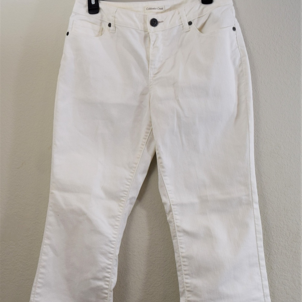 Coldwater Creek Cream Jeans Size 10P